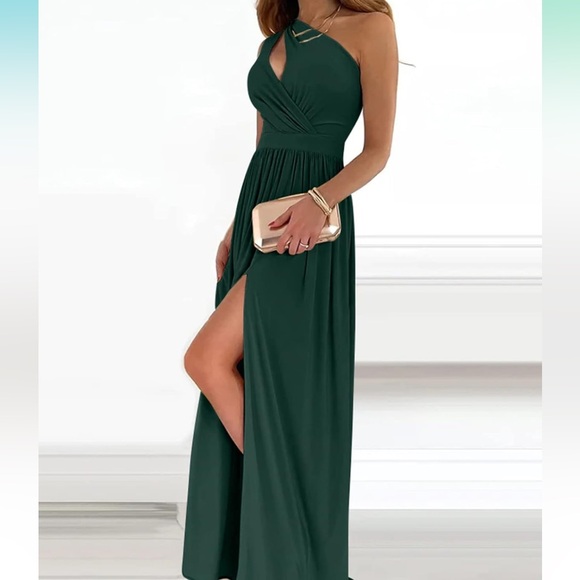 BTFBM Women's One Shoulder Cutout Sleeveless Maxi - Picture 1 of 8